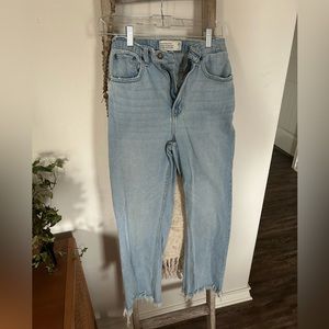 Abercrombie & Fitch ultra high rise ankle straight curve love